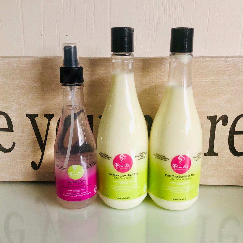 Curls Ecstasy Deep Conditioner & Quenched Leave In
